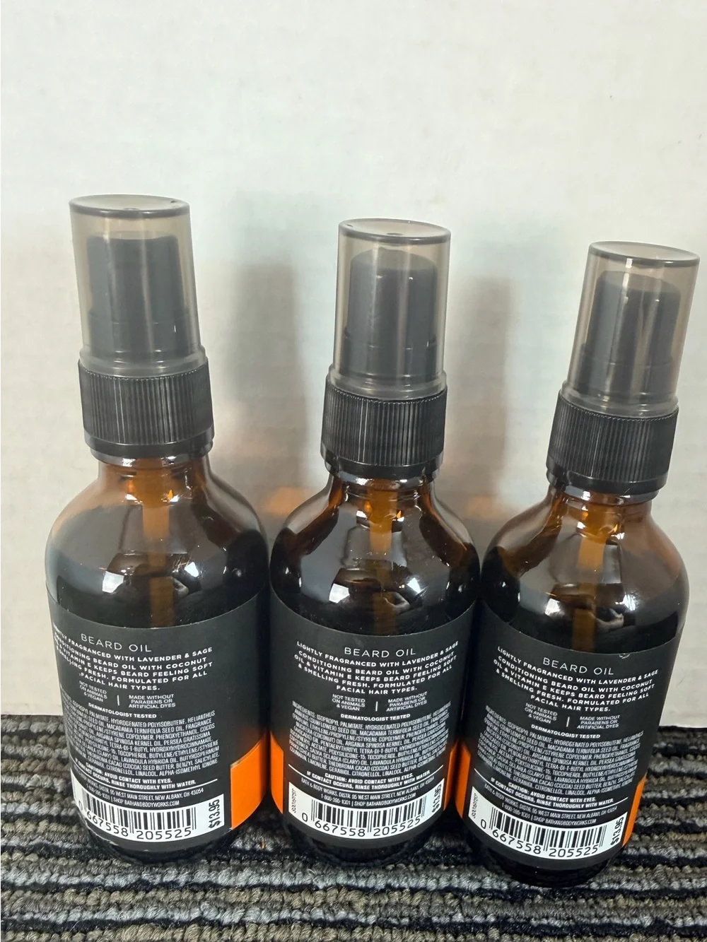 Bath & Body Works Beard Care Collection-Beard Oil-Lot of 3-New